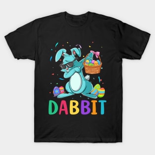 Dabbit Dabbing Easter Egg Basket Bunny T-Shirt